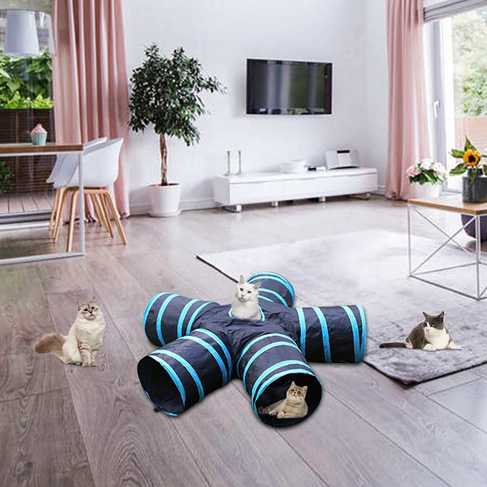 40 # nowe zwierzę pięciokanałowa interaktywna zabawka rozbawiona zabawka dla zwierząt składany zestaw pięciokanałowy zabawki dla kota interaktywne artykuły dla zwierząt Mimi klatki