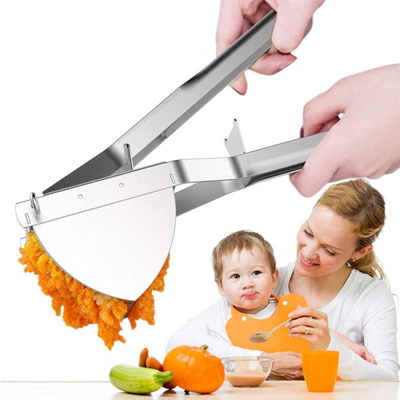 Manuelle Kartoffel Ricer Multifunktionale Edelstahl Kartoffel Apfel Stampfer Zitrone Ricer Stampfer Lebensmittel Obst Gemüse Entsafter Haushalt
