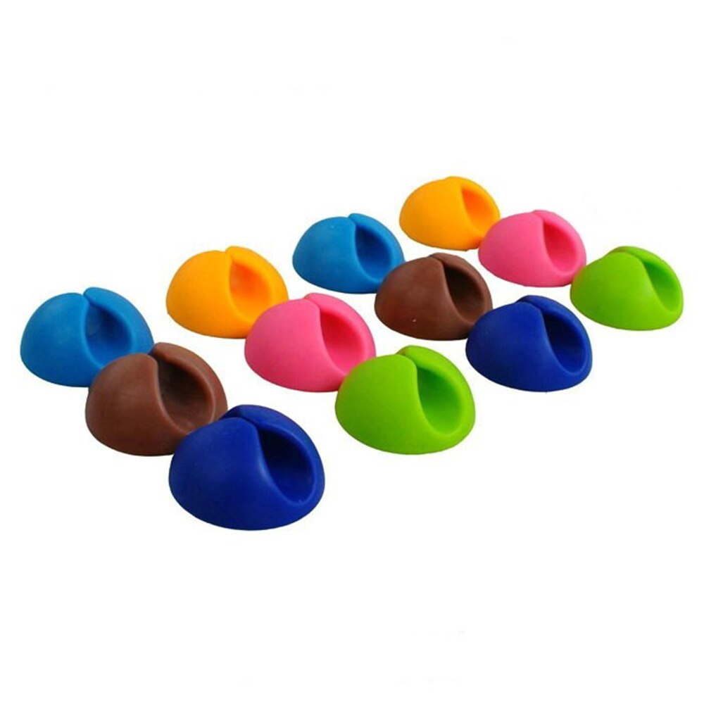 12 pcs/set Cable Winder Universal Desk Accessories Solid Clamp Cable Management Cable Manager