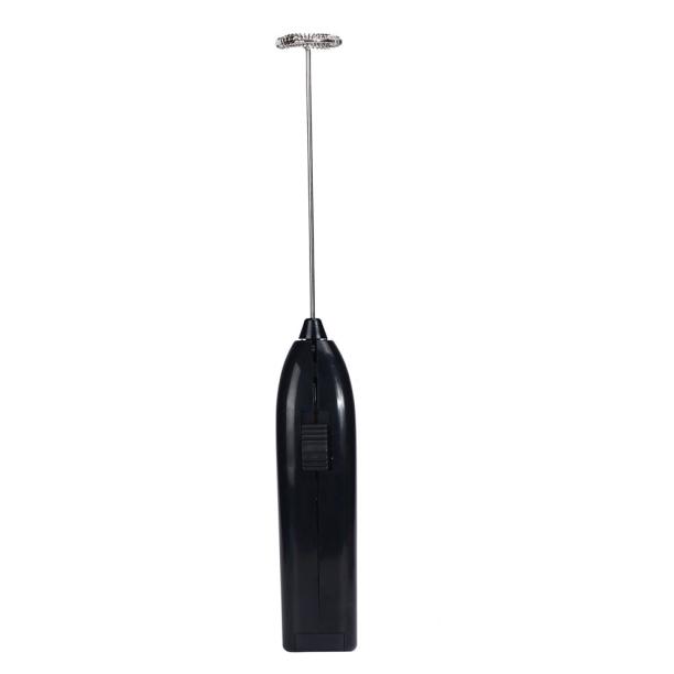 Foamer Mini Handle Stirrer Practical Kitchen Cooking Tool Milk Drink Coffee Whisk Mixer Electric Egg Beater Frother: Black
