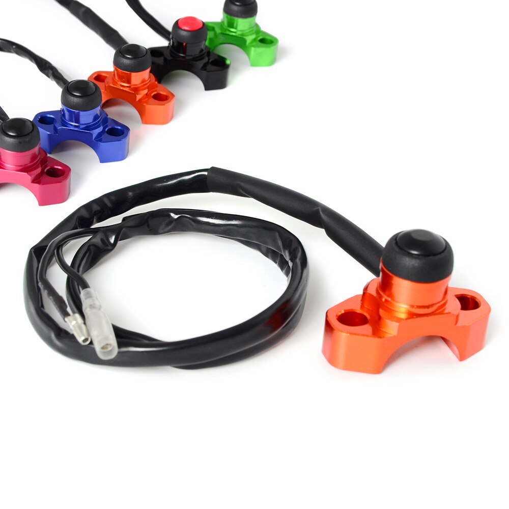 H2 cnc-motorstop-startknop voor ktm, husqvarna, husaberg, suzuki, kawasaki, yamaha, honda, beta, atv, scooter, bmw, aprilia