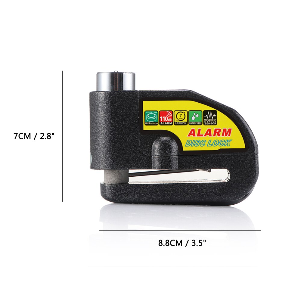 AOZBZ 110DB Veiligheid Motorcycle Alarm Lock Bike Scooter Anti-diefstal Alarm Wiel Schijfrem Sloten Beveiliging Veiligheid Sirene Lock