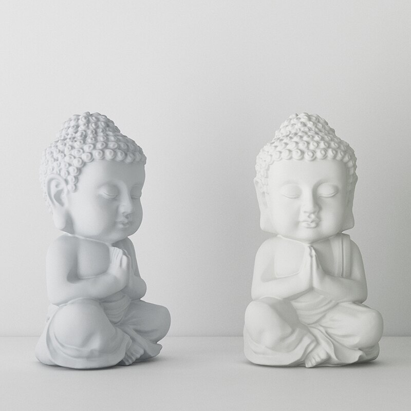 Twee Maten Van Shakyamuni Beton Mal Geschikt Voor Epoxyhars Cement Ornamenten Gips Klei Boeddha Siliconen Mal