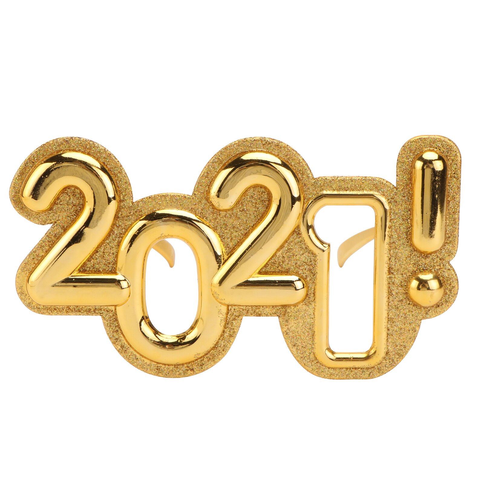 1pc Number Year Glasses Frame Prop Interesting Photo Booth Props Glasses Funny Year Eyeglass Frames Golden