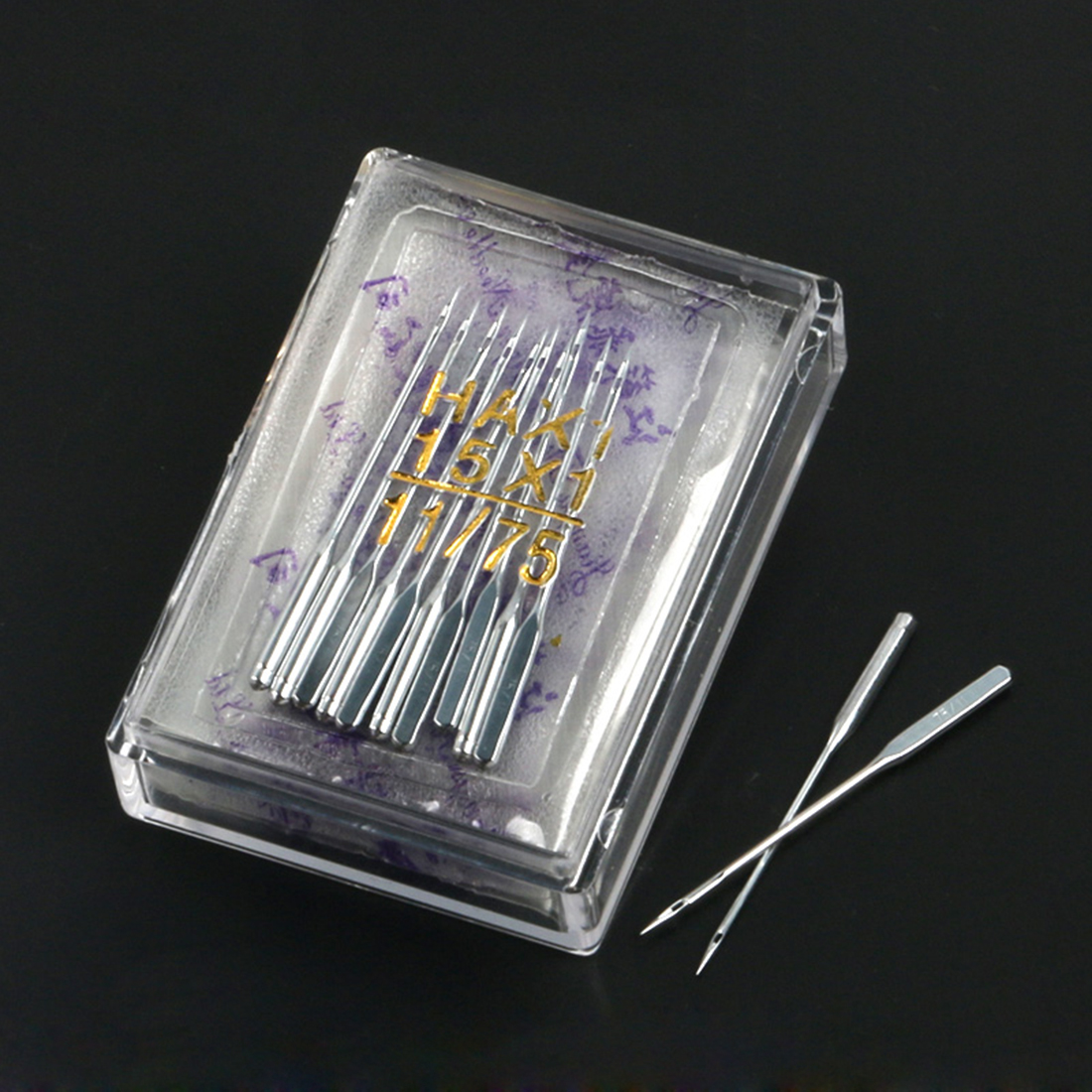 100 stücke HAX1 Haushalt Nähmaschine Nadeln Universal- 15x1 Gemischt Bausatz Verpackung NäHenne Zubehör Für Alle Inländischen Maschine: Licht Grün