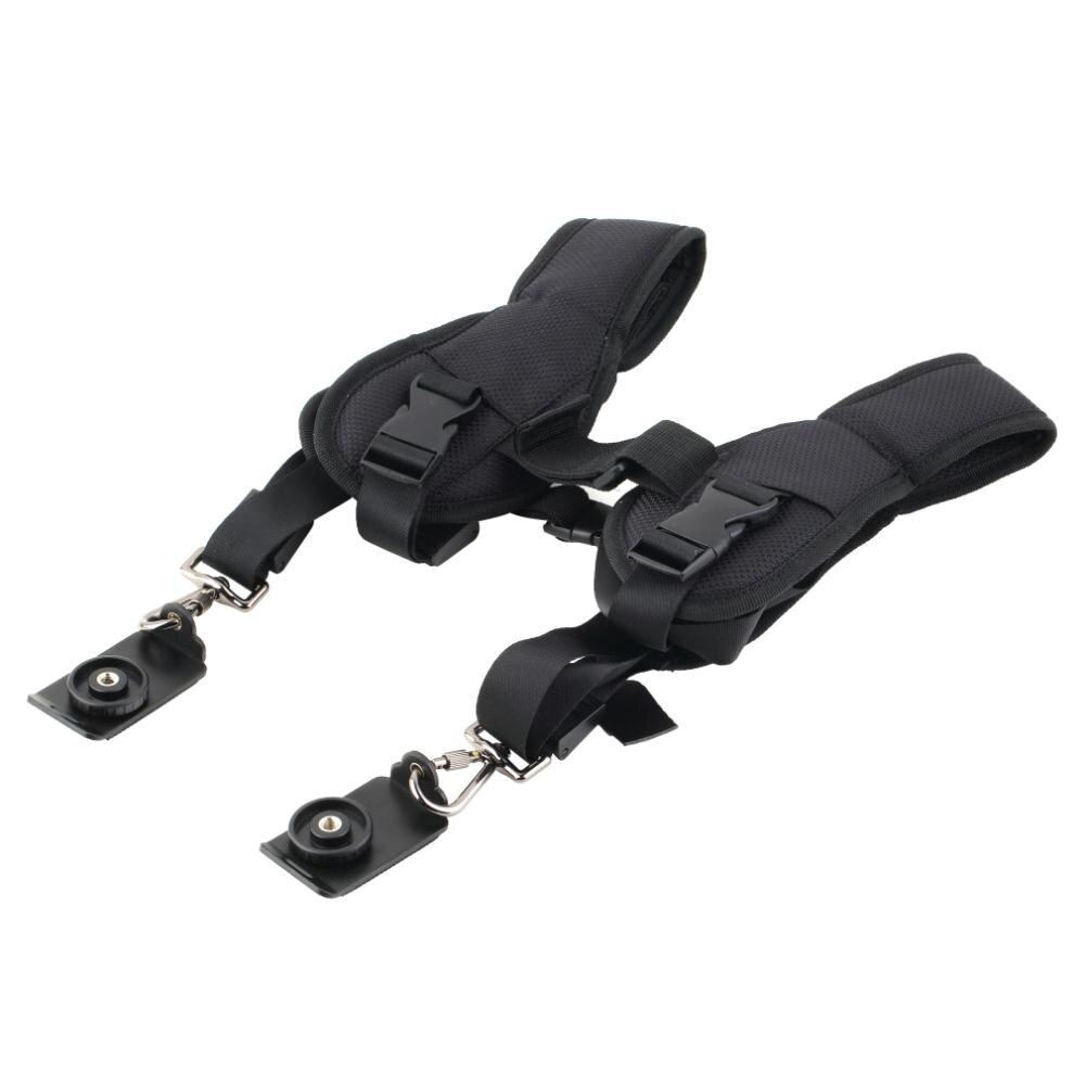 1 st Neck Strap Sling Double Dual Schouder Riem Voor Digitale SLR DSLR Camera