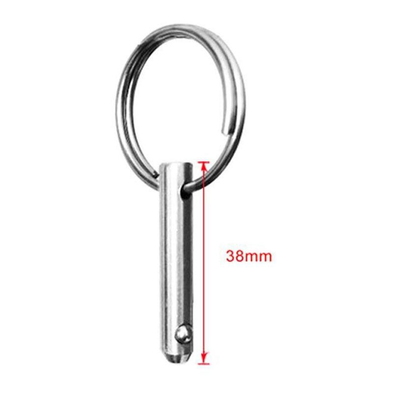 4 Pcs Quick Release Pin 1/4 inch, Full 316 Stainless Steel, Bimini Top Pin, Marine Hardware, All Parts are Made of 316 Stainless