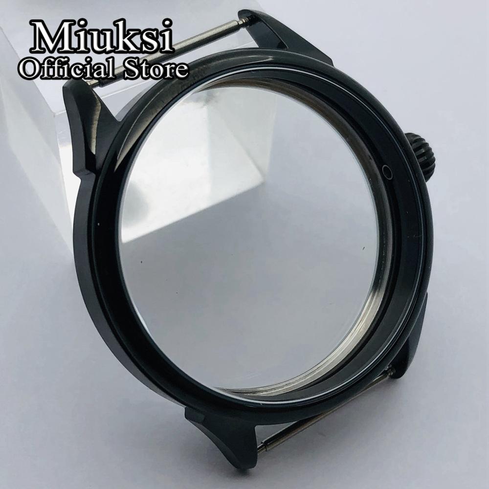 Miuksi 42Mm Black Pvd Case Fit Eta 6497 6498 Meeuw ST3600 ST3620 ST36 Serie Beweging
