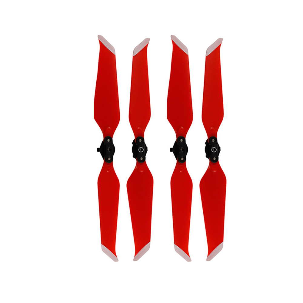 Propeller for DJI Mavic 2 Pro Zoom 8743 Low-Noise Props Quick-Release Blade 8743 Noise Reduction Fan Drone Parts Screw Accessory: 4PCS Red