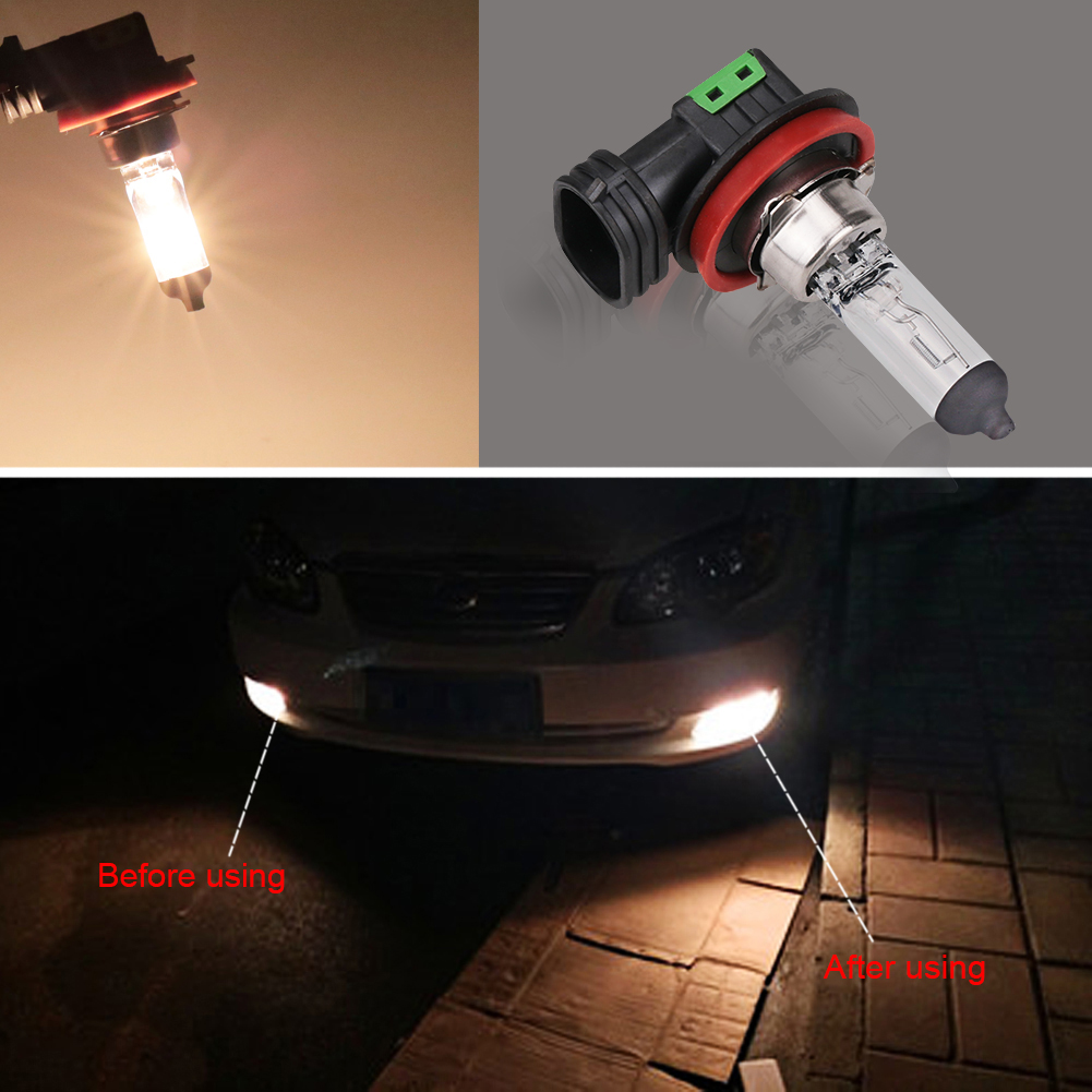 2PCS H11 12V 55W Auto Licht Super Helle Halogenlampen Auto Kopf Lampe Scheinwerfer Lampen Auto Halogen birne