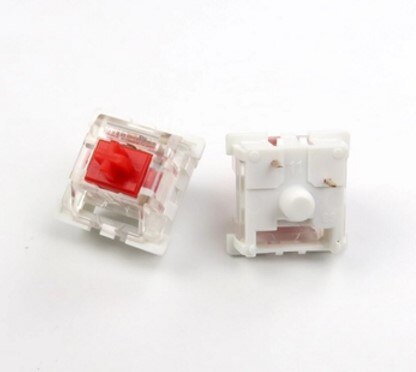 10pcs/pack original Outemu mechanical keyboard switches 3pins RGB SMD black blue red brown keyswitch: Red