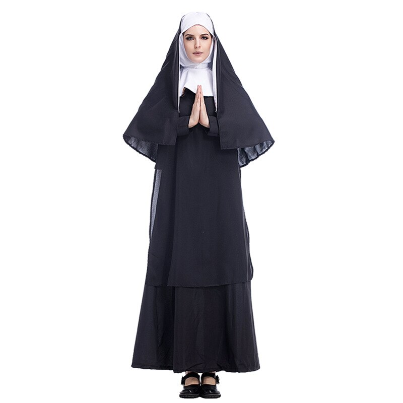 Traditionellen Schwester Nonne Kostüm Erwachsene Religiöse Katholischen Priester Missionare Cosplay Kostümich