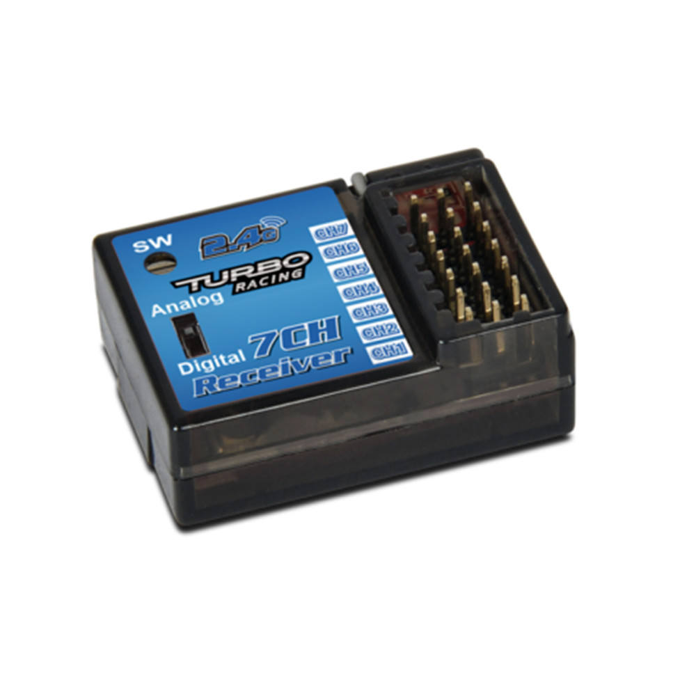 TB-RX200 Digital de 2,4 GHz, receptor de 7 canales para Turbo Racing V3.1, accesorios para transmisor de TB-TX2