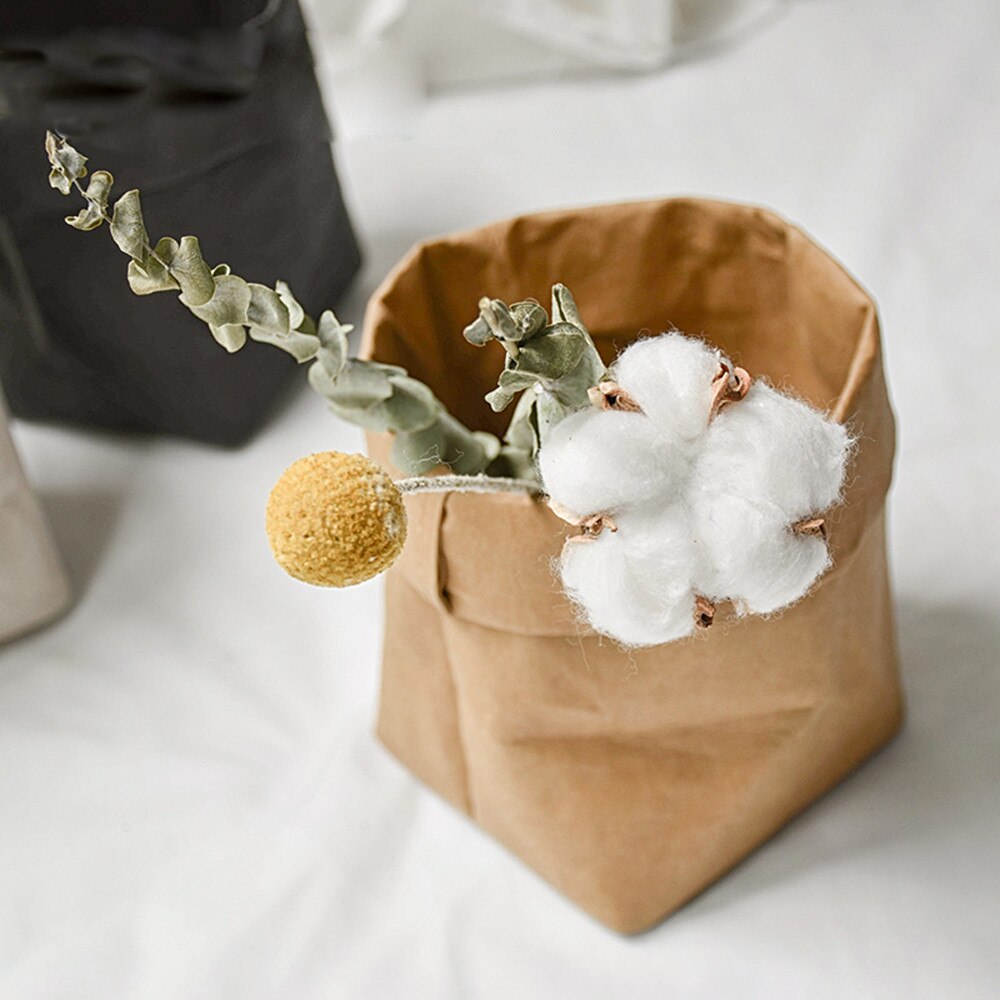 Kraft Paper Plant Grow Bags home garden Potato pot greenhouse Vegetable Growing Bags Moisturizing jardin Garden Bag tools: Brown