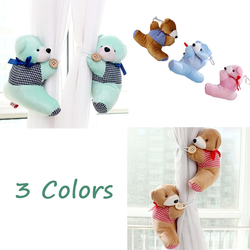 2 Stuks Gordijn Tie Back Cartoon Dier Gesp Riem Lange Staart Aap Wasbeer Holdbacks Kinderkamer Decoratie Accessoires Terughoudbandjes (K), M