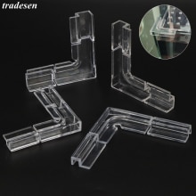 Couvercle en verre acrylique PMMA 5mm 6mm 8mm 10mm 12mm, Clip de Support solide, protecteur d&#39;angle en verre pour Aquarium 2 ~ 4 pièces