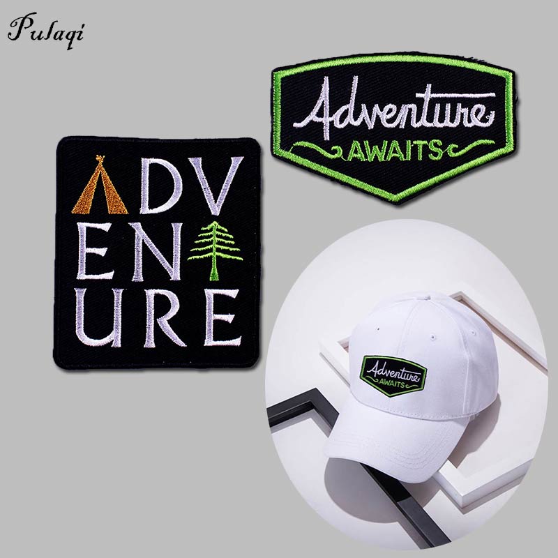 Diy Adventure Geborduurde Ijzer Op Patches Voor Kleding Mountain Reiziger Patches Op Kleding Strepen Outdoor Wandelen Patches
