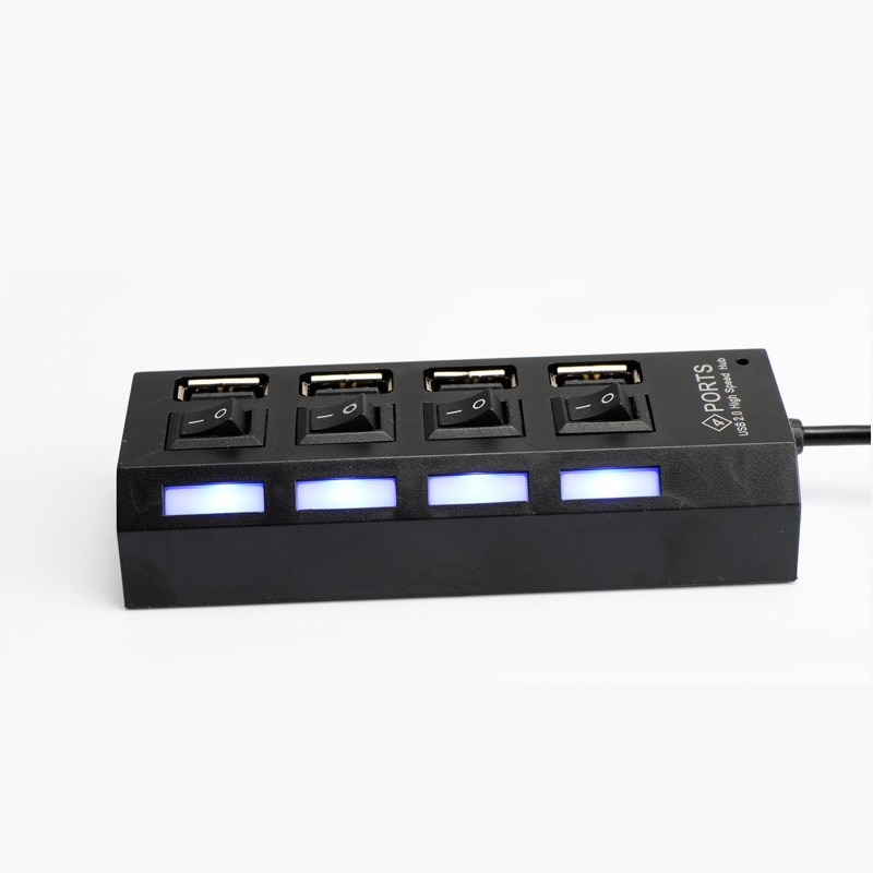 Mini High Speed USB 2.0 Hub 4 Ports Portable USB Hub 480 Mbps Switch Splitter Adapter Peripherals For PC notebook Laptop