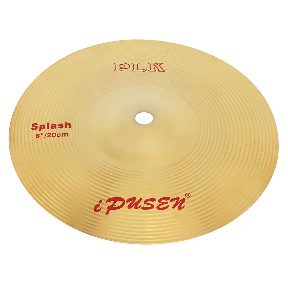 Cymbals 8 Inch Brass Alloy Splash Crash Cymbal Drum for Percussion Instruments Players Beginners