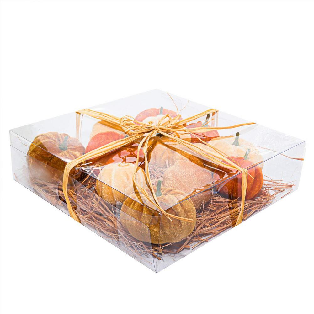 Handmade Velvet Pumpkins Halloween Decor Super Soft Stuffed Pumpkin With Exquisite Artificial Pumpkin Simulated Cute Pumpkins: Gold