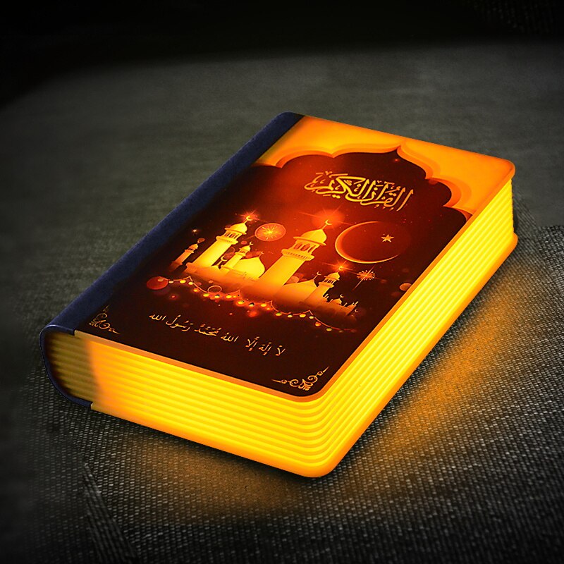 Equantu Islam Al Quran Mp3 Speler Koran Boek Lamp Nachtlampje Digitale Koran Speaker Heilige Koran Muziekspeler