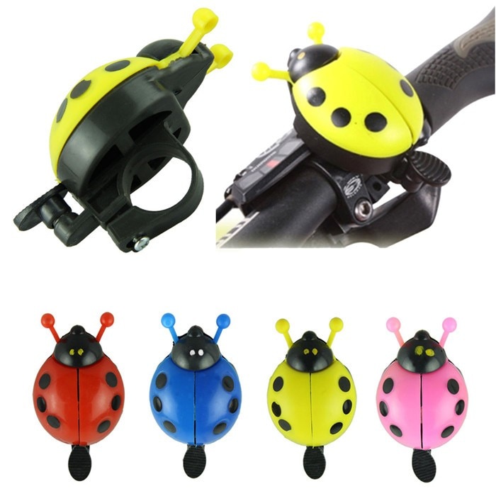 Kongyide Aluminium Legering Fietsbel Ring Mooie Kid Kever Mini Cartoon Lieveheersbeestje Ring Bell Fietsen Fiets Accessoires