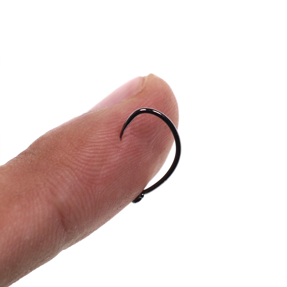 Vampfly 20pcs Barbless Curved Nymph Stonefly Klink Fly Tying Hook Ultra Sharp Fly Fishing Hooks