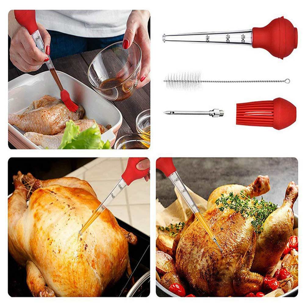 Türkei Öl Tropfer Kochen Türkei Huhn Öl Tropfer BBQ Lebensmittel Geschmack Baster Spritze Rohr Pumpe Rohr Küche Werkzeuge