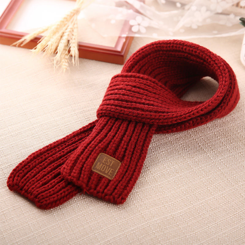 Sciarpa invernale per bambini collo per ragazzo e ragazza avvolgere inverno caldo lana per bambini collo per bambino avvolgere autunno collo lavorato a maglia per bambini wr