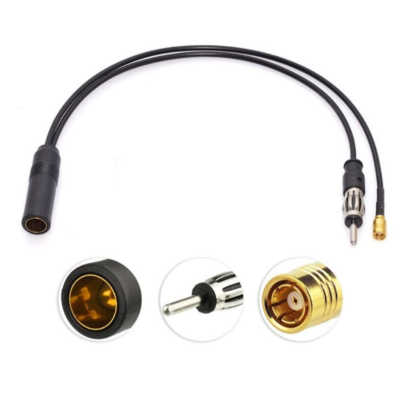 Dab + FM/AM SMB câble antenne DIN séparateur accessoire antenne convertisseur sans fil adaptateur plomb véhicule autoradio prise M2ED