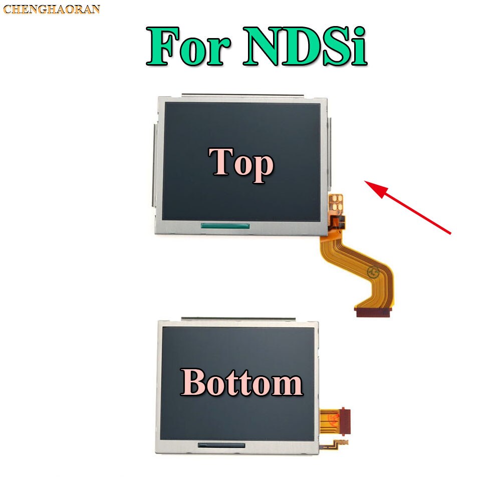 1pcs Top Upper & Bottom Lower LCD Display Screen Replacement for Nintendo DS Lite For DSL For NDSL For 3DS 3DS XL LL: For NDSi Top