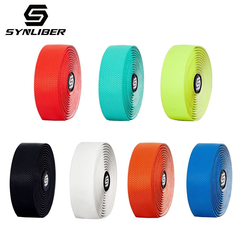 Bicycle Handlebar Tape PU EVA Road Non-Slip Grip Wrap Bike Handlebar Straps With Shock Reducing Foam/2 Bar Plug