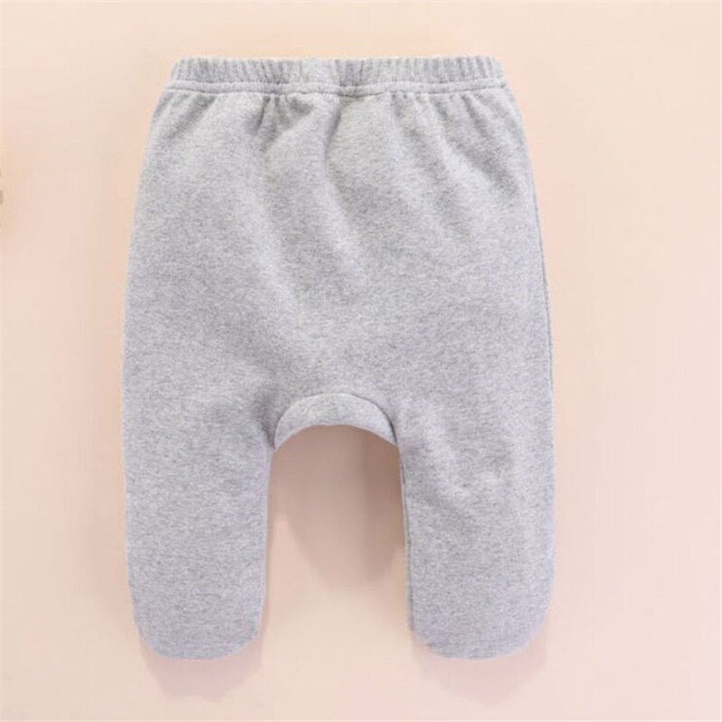 Neugeborenen Baby fuß Hosen 100% Baumwolle Baby Jungen Hosen Solide Baby Mädchen Hosen unisex Boden PP Hosen Säugling Lange Hosen neue