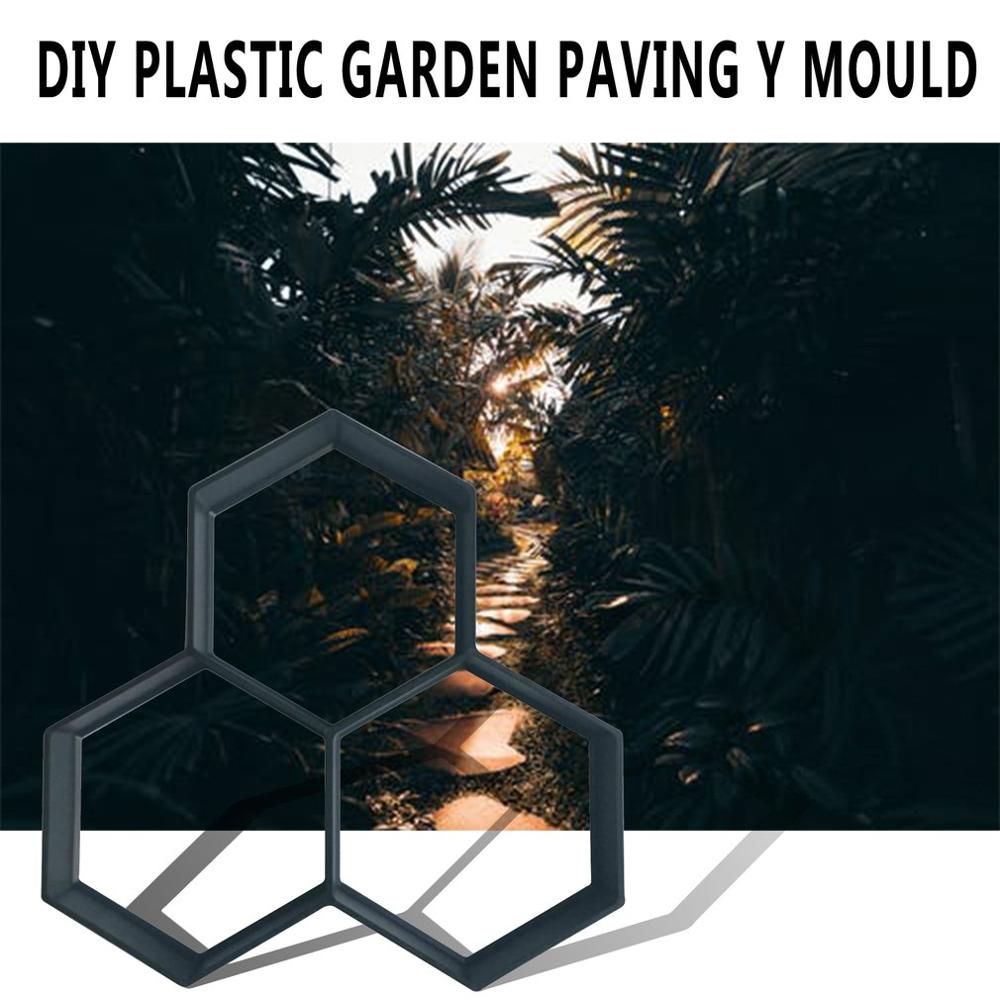 ZJCNHY Beton Mallen Pad Maker Mold Herbruikbare Huis Tuin Vloer Weg Diy Bestrating Zwarte Mal Beton Cement Steen Ontwerp Plaatwerk Lopen Mould