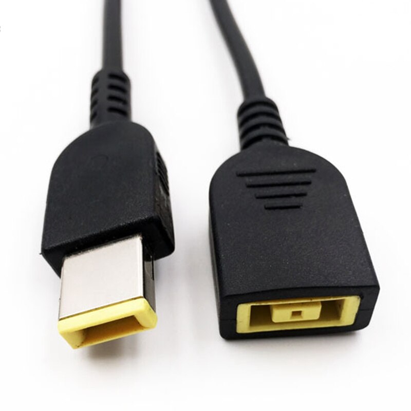 -Suitable for Lenovo ThinkPad Notebook Power Adapter with Needle Square Mouth Male and Female Extension Line 2M