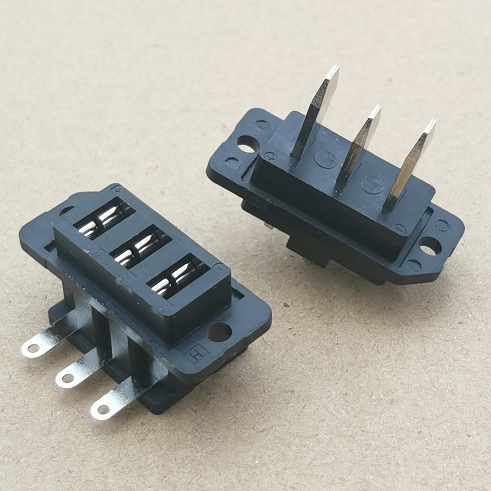 1PC 3P 50A Lithium Battery Connector 3Pin Electric Scooter Blade Male Female Battery Power Connector Charging Interface Socket