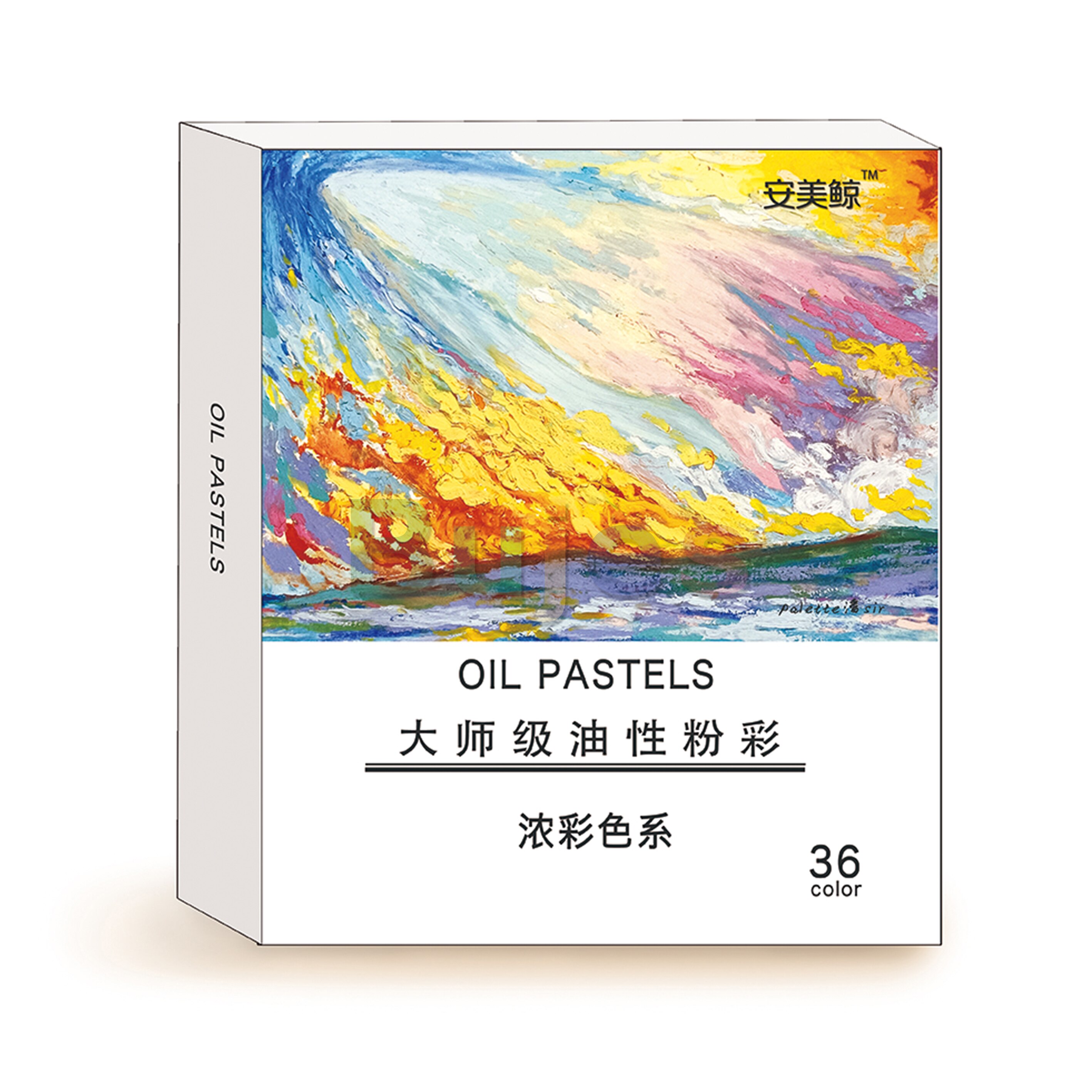 Amazing High-Pigment Oil Pastel Colors, Set of 36 Oil Pastels - Soft Texture, No Residue, Rich Colors and Diversified Painting