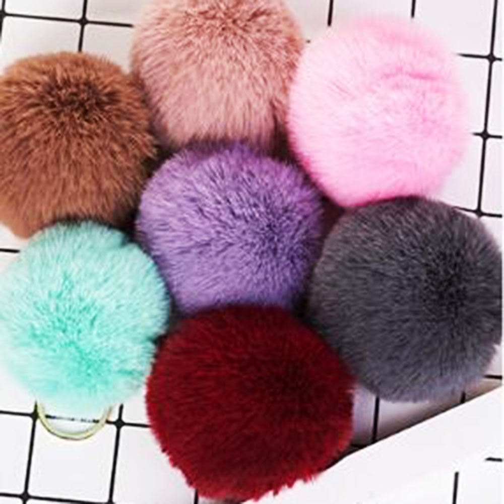 1Pc 8cm gros pompon moelleux en peluche tissu artisanat bricolage doux pon pom pon poms balle furball décor à la maison couture fournitures Craf fleurs boule