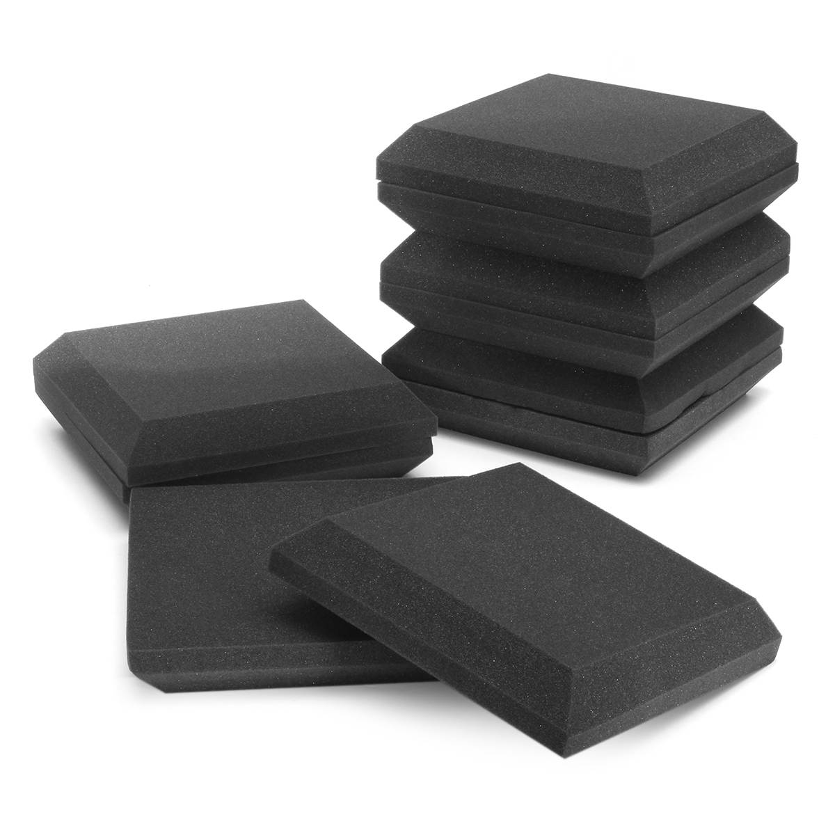 10Pcs 300x300x50mm Soundproofing Foam Acoustic Panels Studio Tiles ...