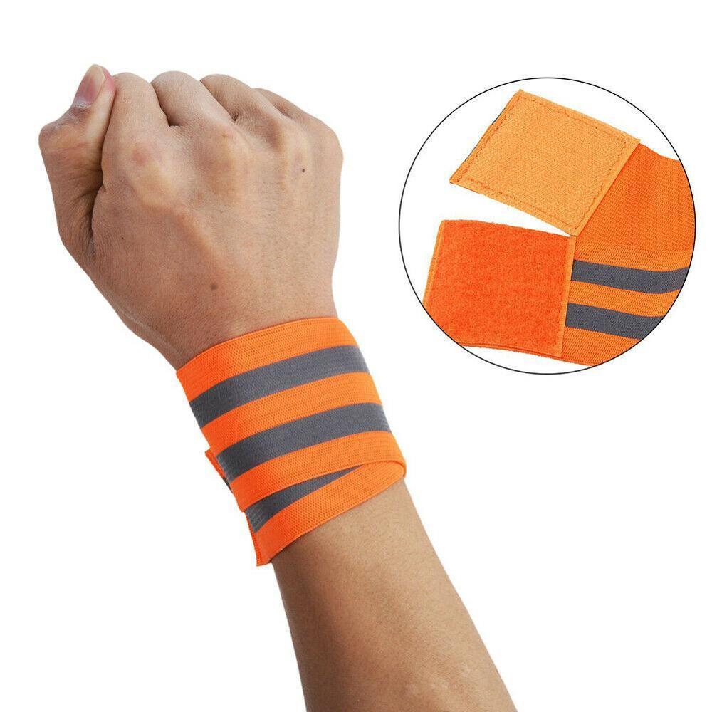 Reflective Armband Elasticated Armband Sport Ankle Safety Walking Jogging Leg Straps Biking Reflective Running Tape For Nig J3Y9