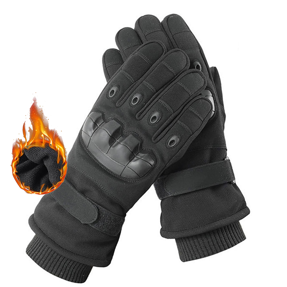 Winter Motorrad Handschuhe Winddicht Guantes Moto Herren Motorrad Reithandschuhe Touchscreen Moto Moto-Cross Handschuhe Schwarz