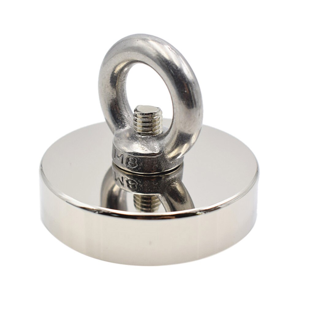 Strong Powerful Round Neodymium Magnet Hook Rescue Magnet Fishing Equipment Hold 3.58: Default Title