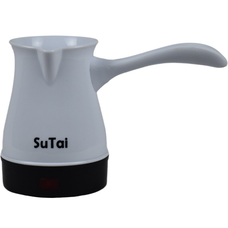 Automatic Stainless Steel Coffee Maker Portable Electrical Coffe Pot Boiled Milk Mini Cafetera Machine Brew Tea: White