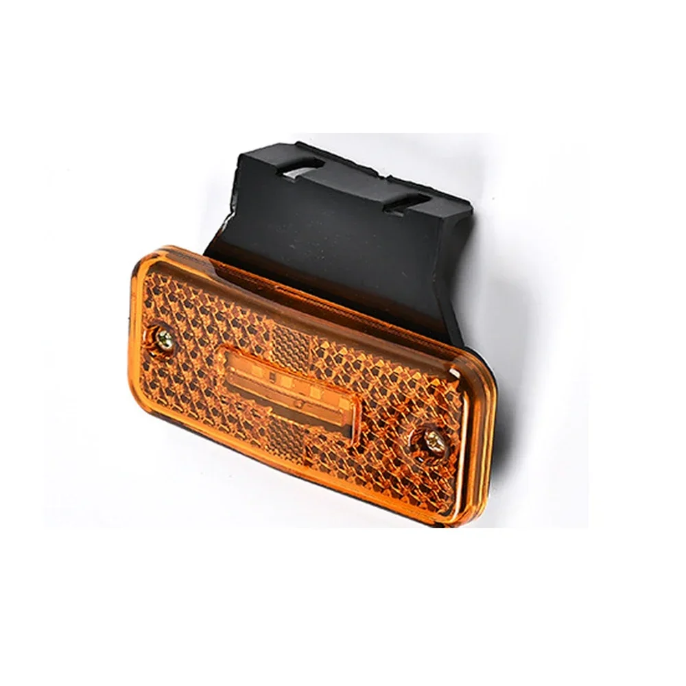 4/810pcs 24V 4 LED Side Marker Light Bracket Turn Signal Clearance External Warning Lamp Car Truck Trailer Lorry Caravan Tractor