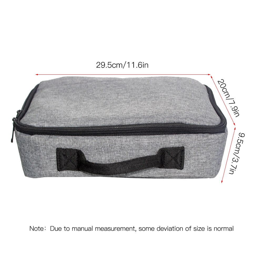 Sac de rangement de projecteur gris Portable, sac de transport universel, organisateur de rangement de voyage pour projecteurs et accessoires