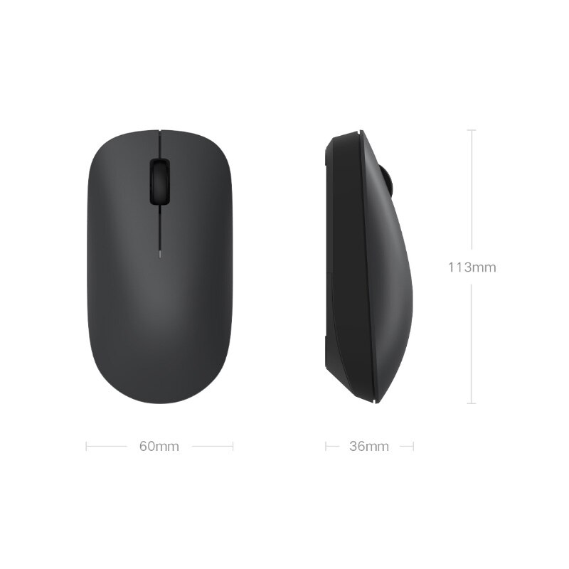 Xiaomi draadloze muis lite 2.4 ghz 1000 dpi ergonomische optische draagbare computermuis usb-ontvanger kantoorgamemuizen voor pc schoot
