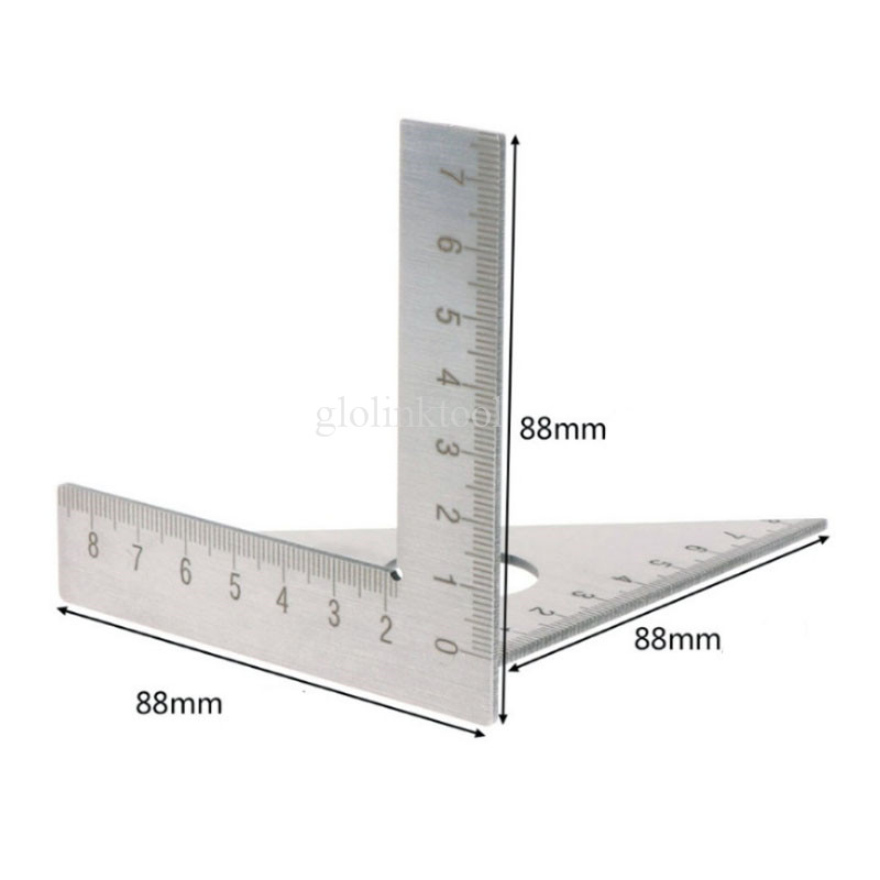 45 degree Stainless Steel Triangle Square ruler Rafter Speed Square T and Tri Angle Square Multifunction Scriber tool Protractor