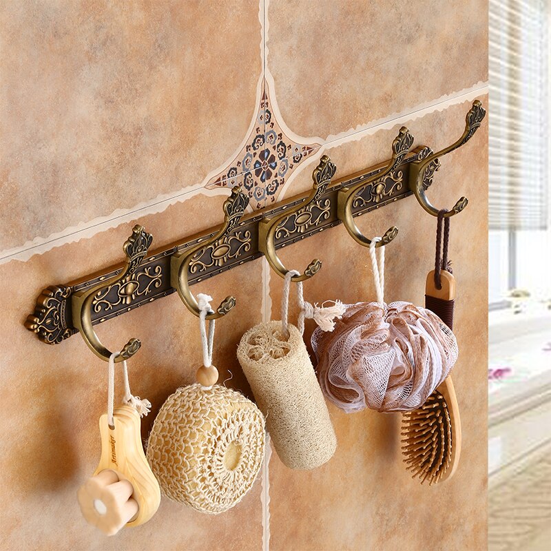 Namvo 10 stuks dubbele kapstok vintage metalen haak bronzen hoed kleding handdoek haak antieke dubbele badjas haak dubbele haken hanger muur gemonteerde deur opknoping haken voor keuken badkamer