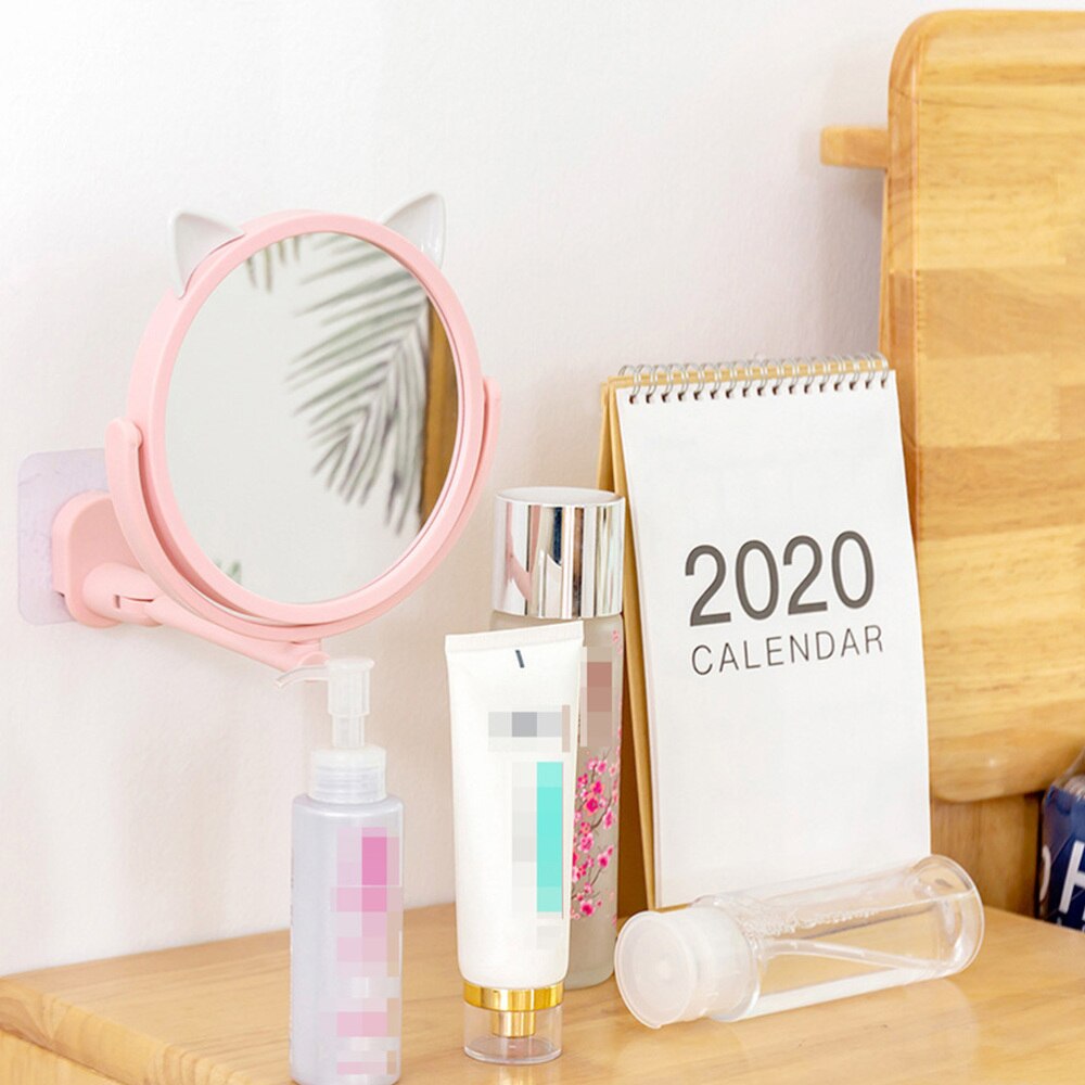 Wall-mounted Small Mirror Folding Mirror Angle Adjustable Cosmetic Mirror