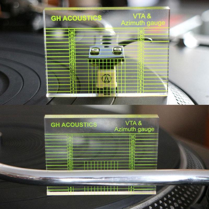 VTA-Regla de ajuste de equilibrio y Azimuth, medidor de discos de vinilo, reproductor de Tonearm, bolsa de Azimuth VTA/cartucho, regla Phono